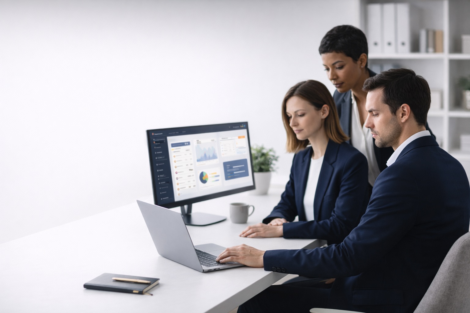 Deskium Team im Büro
